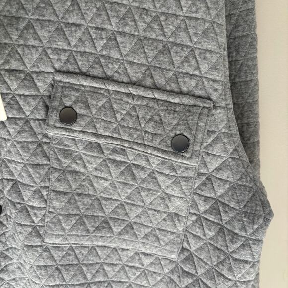 NWT Civil Society Bennett Quilted Shirt Heather Gray XL - Picture 7 of 10